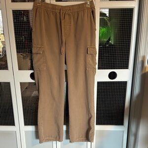 Sanctuary Wide-Leg Cargo Pants in Tan